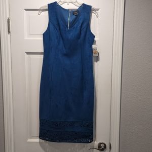 NWT Faux Suede dark teal dress